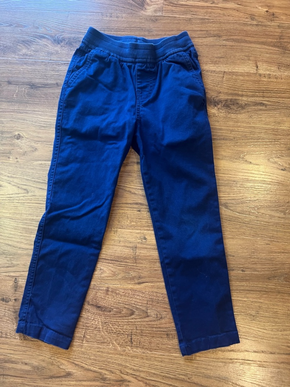 Kids Navy Pull-On Chino Pants